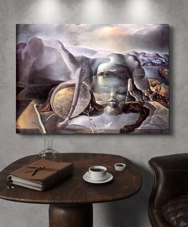The_Endless_Enigma,_A_Painting_by_Salvador_Dali,_Wall_D�cor,_Framed_Canvas,_Multicolor