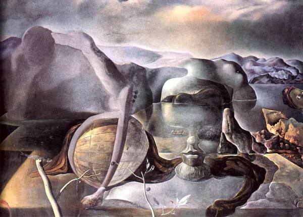 The_Endless_Enigma,_A_Painting_by_Salvador_Dali,_Wall_D�cor,_Framed_Canvas,_Multicolor