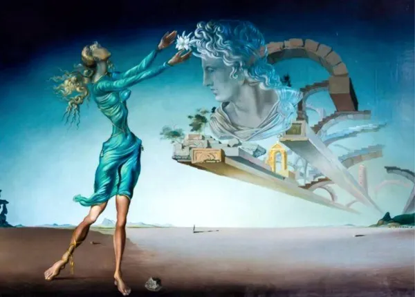 Mirage,_A_Painting_by_Salvador_Dali,_Wall_D�cor,_Framed_Canvas,_Multicolor