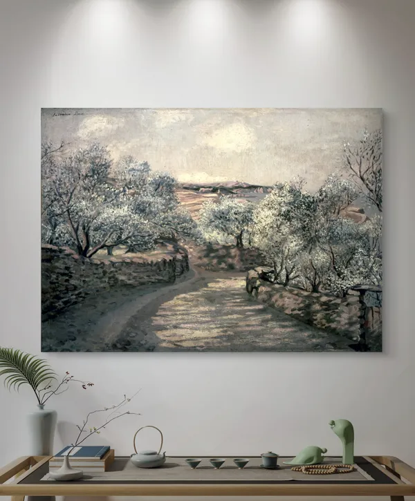 The_Lane_to_Port_Lligat_with_View_of_Cap_Creus,_A_Painting_by_Salvador_Dali,_Wall_Decor,_Framed_Canvas,_Multicolor