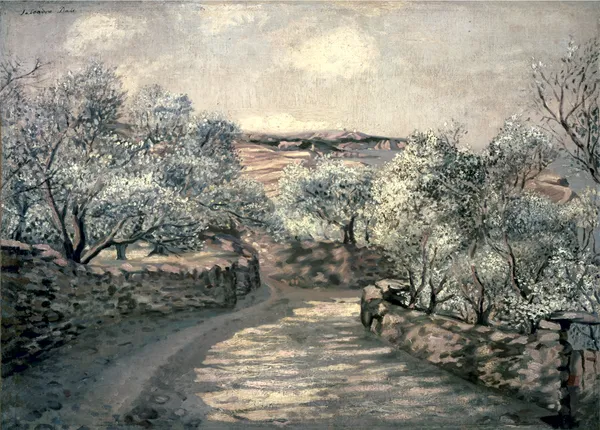 The_Lane_to_Port_Lligat_with_View_of_Cap_Creus,_A_Painting_by_Salvador_Dali,_Wall_Decor,_Framed_Canvas,_Multicolor