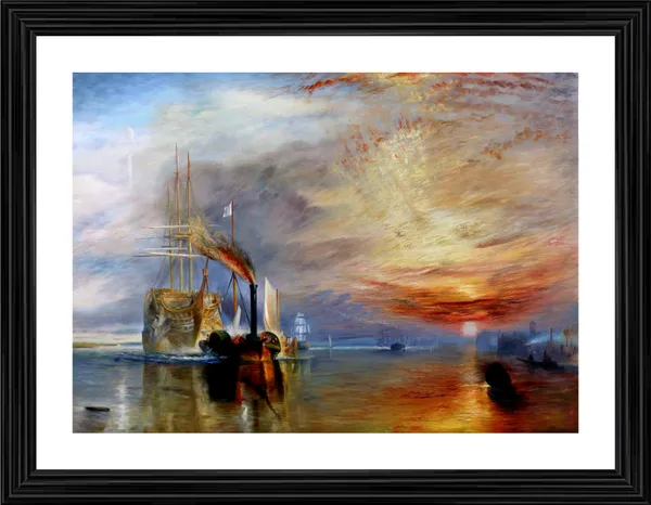 The_Fighting_Temeraire,_A_Painting_by_JMW_Turner,_Wall_D�cor,_Framed,_Multicolor