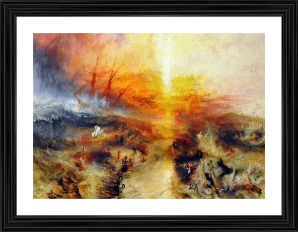 The_Slave_Ship,_A_Painting_by_JMW_Turner,_Wall_D�cor,_Framed,_Multicolor