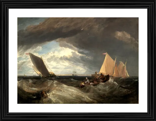 Thames_and_the_Medway_Junction,_A_Painting_by_JMW_Turner,_Wall_D�cor,_Framed,_Multicolor