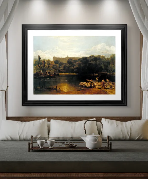 The_Thames_near_Windsor,_A_Painting_by_JMW_Turner,_Wall_D�cor,_Framed,_Multicolor