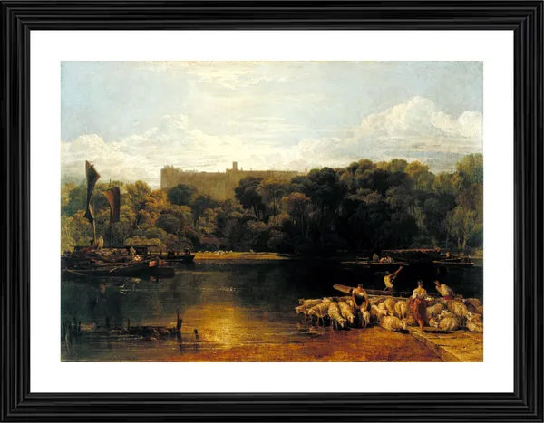 The_Thames_near_Windsor,_A_Painting_by_JMW_Turner,_Wall_D�cor,_Framed,_Multicolor