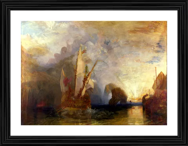 Ulysses_Deriding_Polyphemus,_A_Painting_by_JMW_Turner,_Wall_D�cor,_Framed,_Multicolor