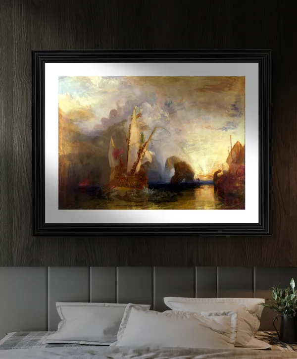 Ulysses_Deriding_Polyphemus,_A_Painting_by_JMW_Turner,_Wall_D�cor,_Framed,_Multicolor