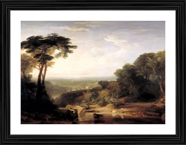 Crossing_the_Brook,_A_Painting_by_JMW_Turner,_Wall_D�cor,_Framed,_Multicolor