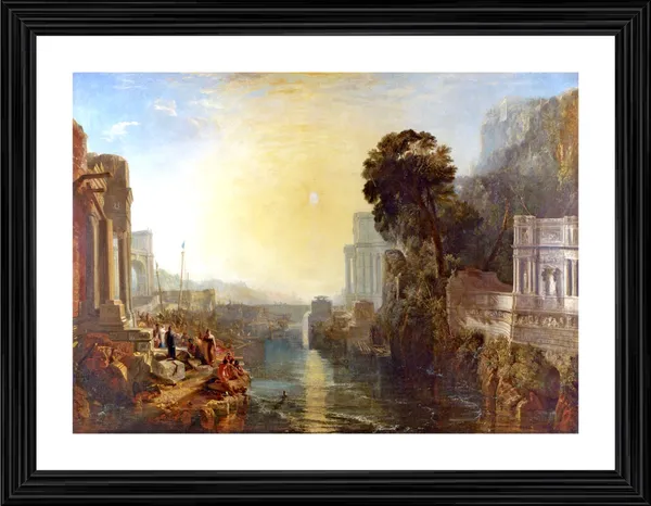 The_Rise_of_the_Carthaginian_Empire,_A_Painting_by_JMW_Turner,_Wall_D�cor,_Framed,_Multicolor