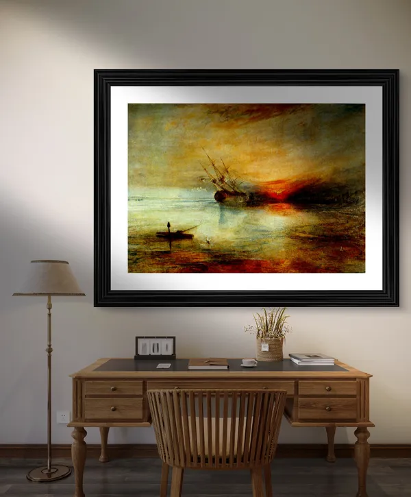 Fort_Vimieux,_A_Painting_by_JMW_Turner,_Wall_D�cor,_Framed,_Multicolor