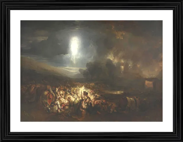 The_Field_of_Waterloo,_A_Painting_by_JMW_Turner,_Wall_D�cor,_Framed,_Multicolor