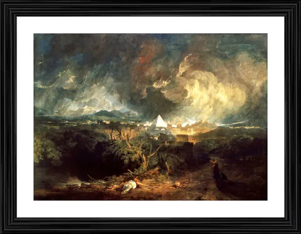 The_Fifth_Plague_of_Egypt,_A_Painting_by_JMW_Turner,_Wall_D�cor,_Framed,_Multicolor