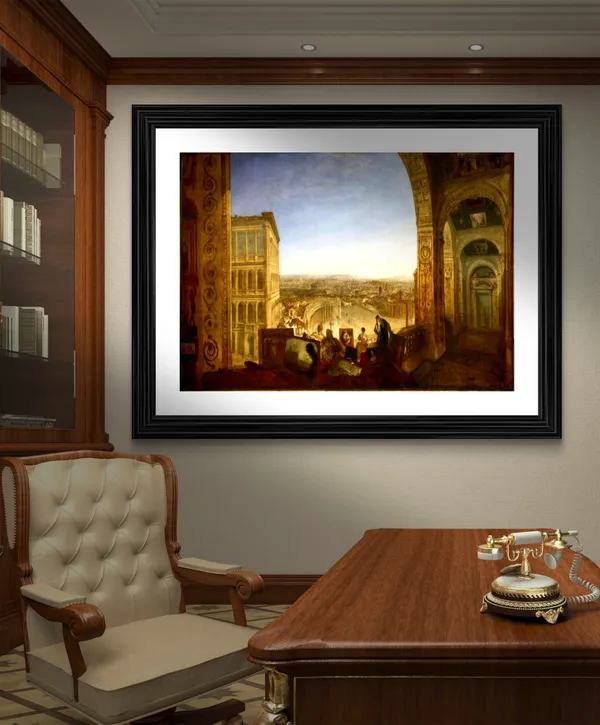 Rome_from_the_Vatican,_A_Painting_by_JMW_Turner,_Wall_D�cor,_Framed,_Multicolor