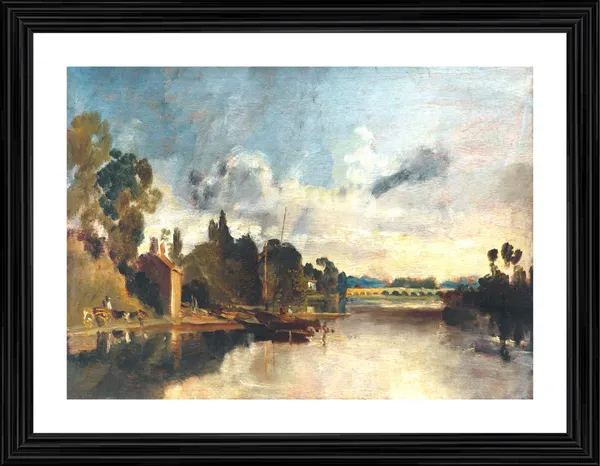 The_Thames_near_Walton_Bridges,_A_Painting_by_JMW_Turner,_Wall_D�cor,_Framed,_Multicolor