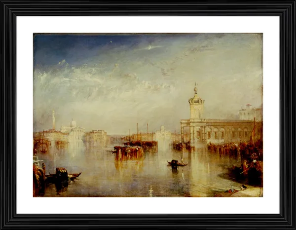 The_Dogano_and_San_Giorgio_from_Europa,_A_Painting_by_JMW_Turner,_Wall_D�cor,_Framed,_Multicolor