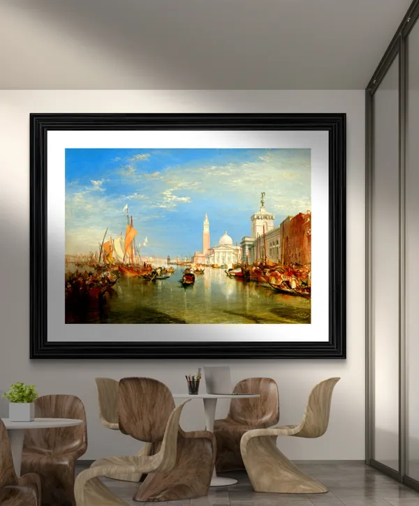 Venice_(Dogana_and_San_Giorgio),_A_Painting_by_JMW_Turner,_Wall_D�cor,_Framed,_Multicolor