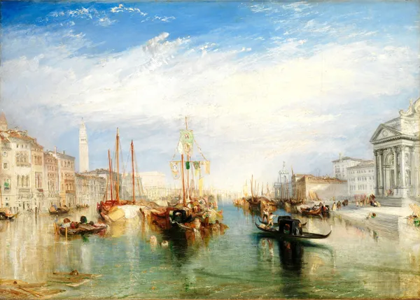 Venice_from_the_Porch_of_Madonna_Della_Salute,_A_Painting_by_JMW_Turner,_Wall_D�cor,_Framed_Canvas,_Multicolor