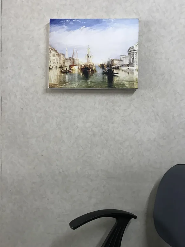 Venice_from_the_Porch_of_Madonna_Della_Salute,_A_Painting_by_JMW_Turner,_Wall_D�cor,_Framed_Canvas,_Multicolor