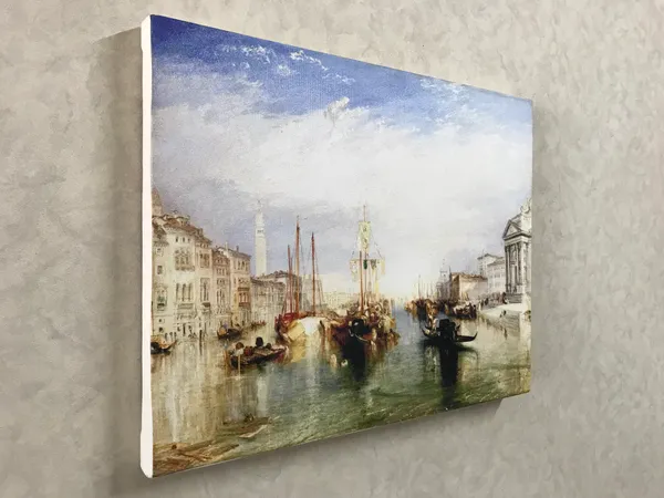 Venice_from_the_Porch_of_Madonna_Della_Salute,_A_Painting_by_JMW_Turner,_Wall_D�cor,_Framed_Canvas,_Multicolor