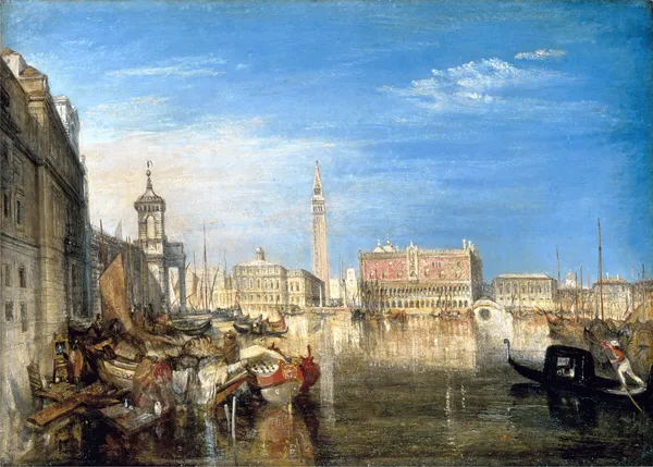 Bridge_of_Sighs_&_Ducal_Palace,_Venice,_A_Painting_by_JMW_Turner,_Wall_D�cor,_Framed_Canvas,_Multicolor