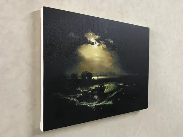 Fishermen_at_Sea,_A_Painting_by_JMW_Turner,_Wall_D�cor,_Framed_Canvas,_Multicolor
