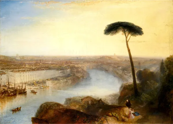 Rome_from_Mount_aventine,_A_Painting_by_JMW_Turner,_Wall_D�cor,_Framed_Canvas,_Multicolor