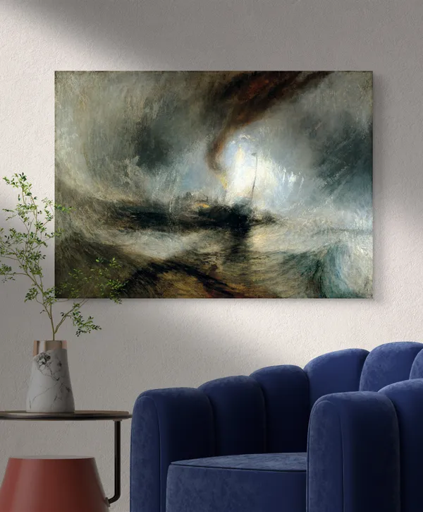 Snow_Storm_and_Boat_at_Harbours_Mouth,_A_Painting_by_JMW_Turner,_Wall_D�cor,_Framed_Canvas,_Multicolor