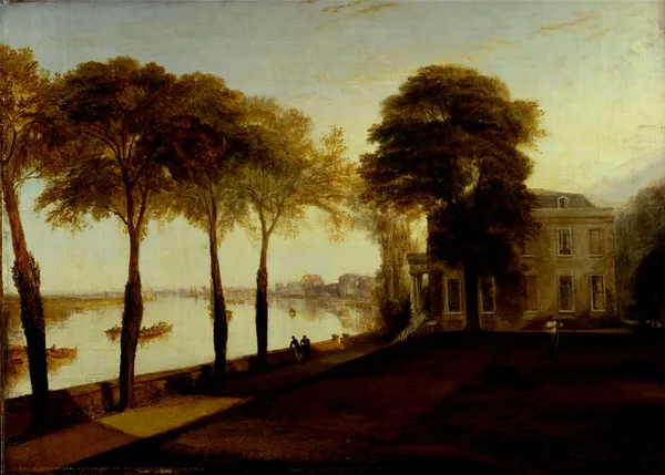 Mortlake_Terrace,_A_Painting_by_JMW_Turner,_Wall_D�cor,_Framed_Canvas,_Multicolor