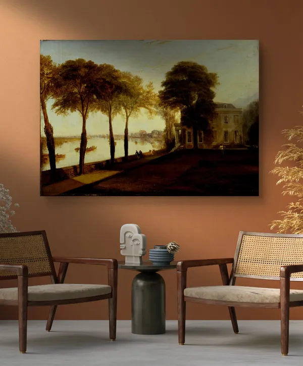 Mortlake_Terrace,_A_Painting_by_JMW_Turner,_Wall_D�cor,_Framed_Canvas,_Multicolor
