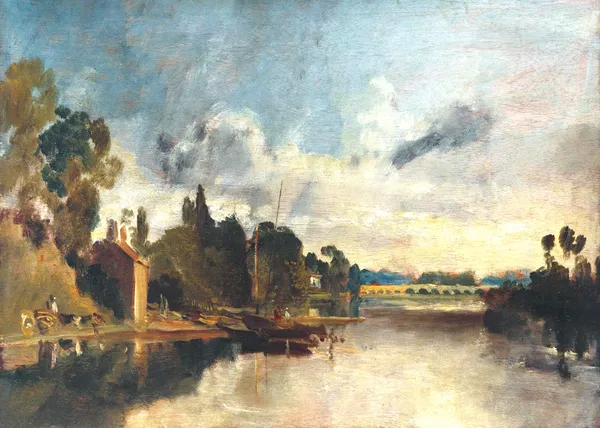 The_Thames_near_Walton_Bridges,_A_Painting_by_JMW_Turner,_Wall_D�cor,_Framed_Canvas,_Multicolor
