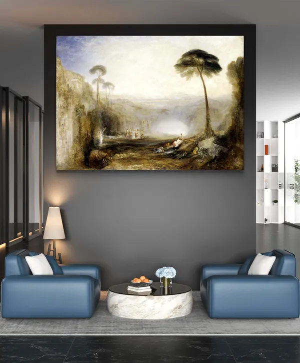 Golden_Bough,_A_Painting_by_JMW_Turner,_Wall_D�cor,_Framed_Canvas,_Multicolor