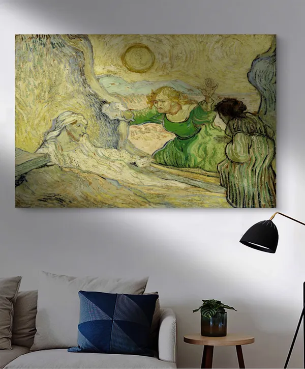 The_Raising_of_Lazarus_1890,_A_Painting_by_Van_Gogh,_Framed_Canvas,_Wall_Decor,_Multicolor