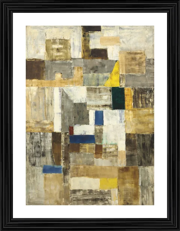 Abstract_/_Modern_Art_Painting_by_Vasudeo_Gaitonde,_Framed,_Wall_D�cor,_Multicolor