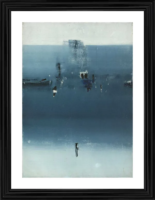 Abstract_/_Modern_Art_Painting_by_Vasudeo_Gaitonde,_Framed,_Wall_D�cor,_Multicolor
