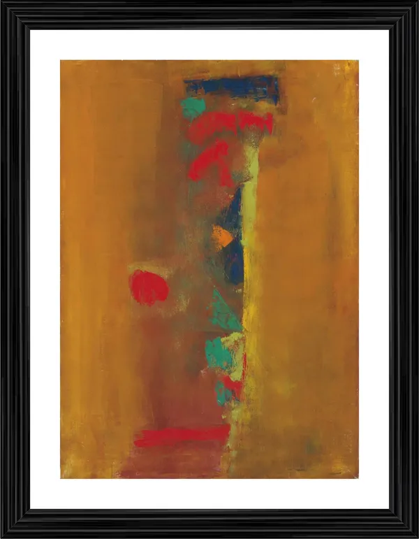 Abstract_/_Modern_Art_Painting_by_Vasudeo_Gaitonde,_Framed,_Wall_D�cor,_Multicolor