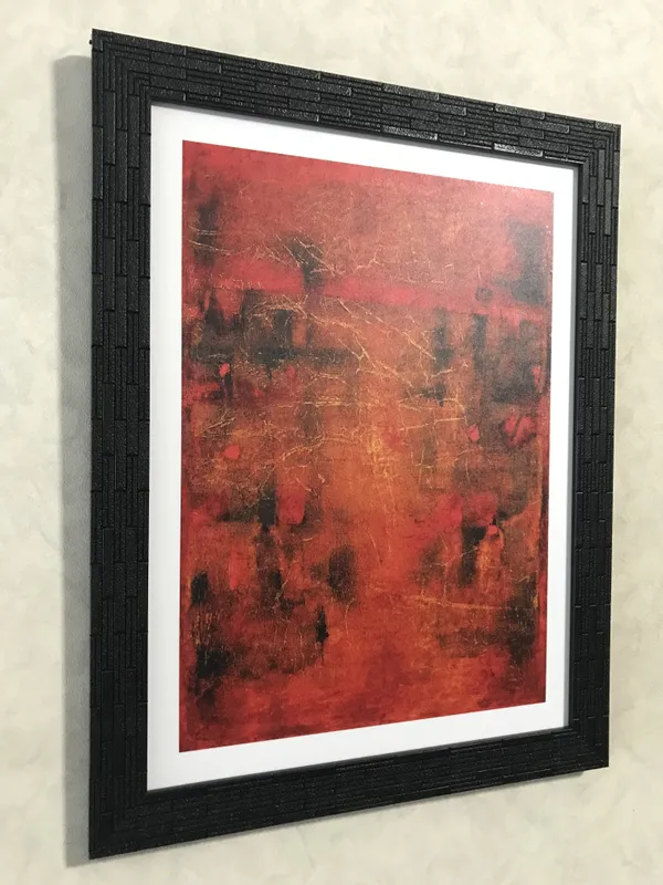 Abstract_/_Modern_Art_Painting_by_Vasudeo_Gaitonde,_Framed,_Wall_D�cor,_Multicolor
