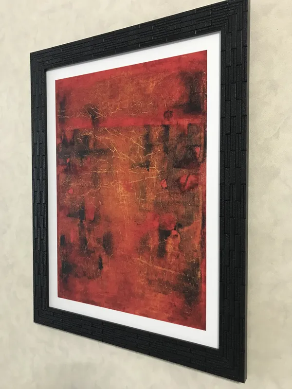 Abstract_/_Modern_Art_Painting_by_Vasudeo_Gaitonde,_Framed,_Wall_D�cor,_Multicolor