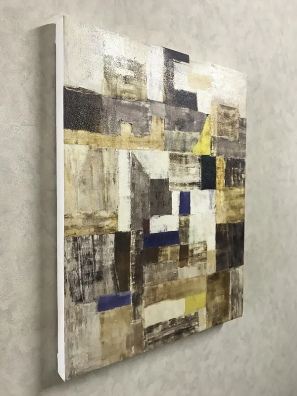 Abstract_/_Modern_Art_Painting_by_Vasudeo_Gaitonde,_Framed,_Wall_D�cor,_Multicolor