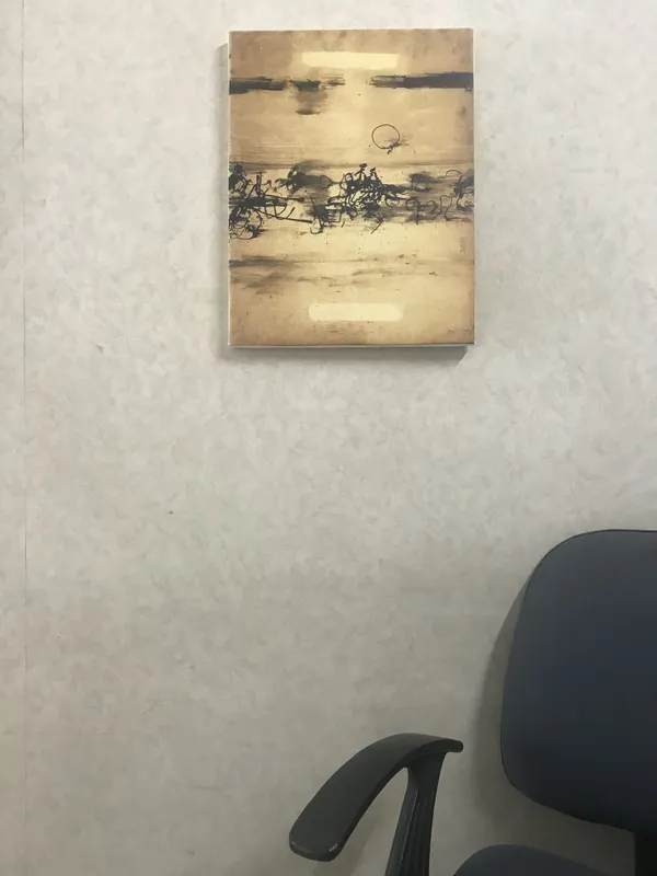 Abstract_/_Modern_Art_Painting_by_Vasudeo_Gaitonde,_Framed,_Wall_D�cor,_Multicolor