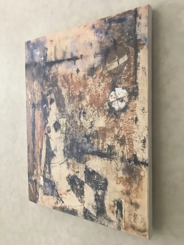 Abstract_/_Modern_Art_Painting_by_Vasudeo_Gaitonde,_Framed,_Wall_D�cor,_Multicolor