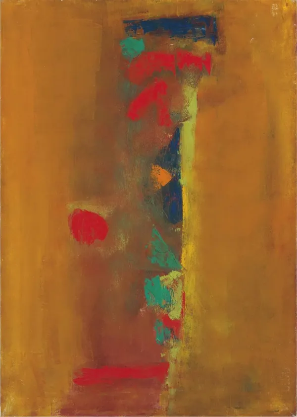 Abstract_/_Modern_Art_Painting_by_Vasudeo_Gaitonde,_Framed,_Wall_D�cor,_Multicolor