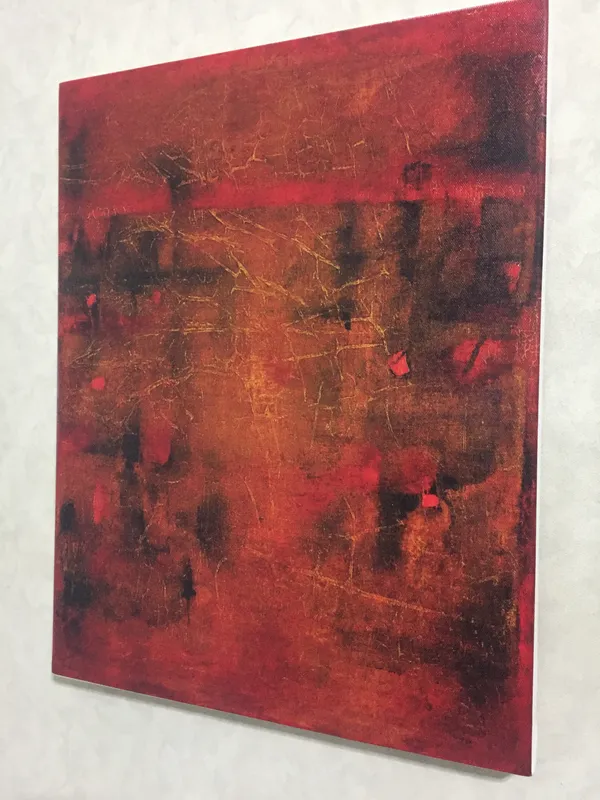 Abstract_/_Modern_Art_Painting_by_Vasudeo_Gaitonde,_Framed,_Wall_D�cor,_Multicolor