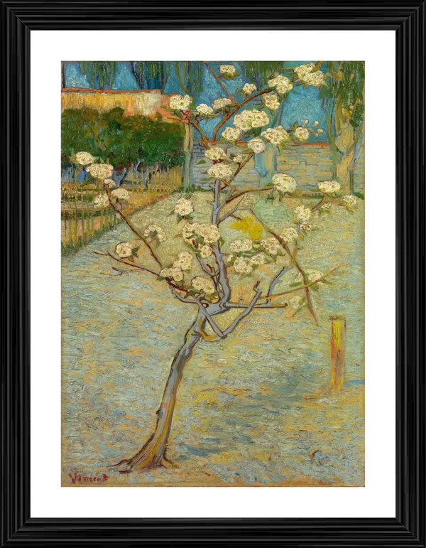 Small_Pear_Tree_in_Blossom_1888,_A_Painting_by_Van_Gogh,_Framed,_Wall_Decor,_Multicolor
