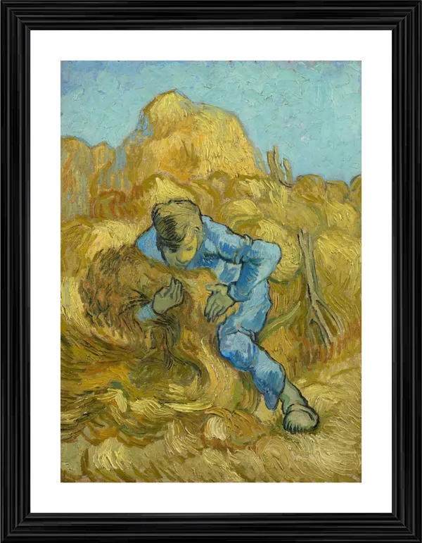 The_Sheaf-Binder_1889,_A_Painting_by_Van_Gogh,_Framed,_Wall_Decor,_Multicolor