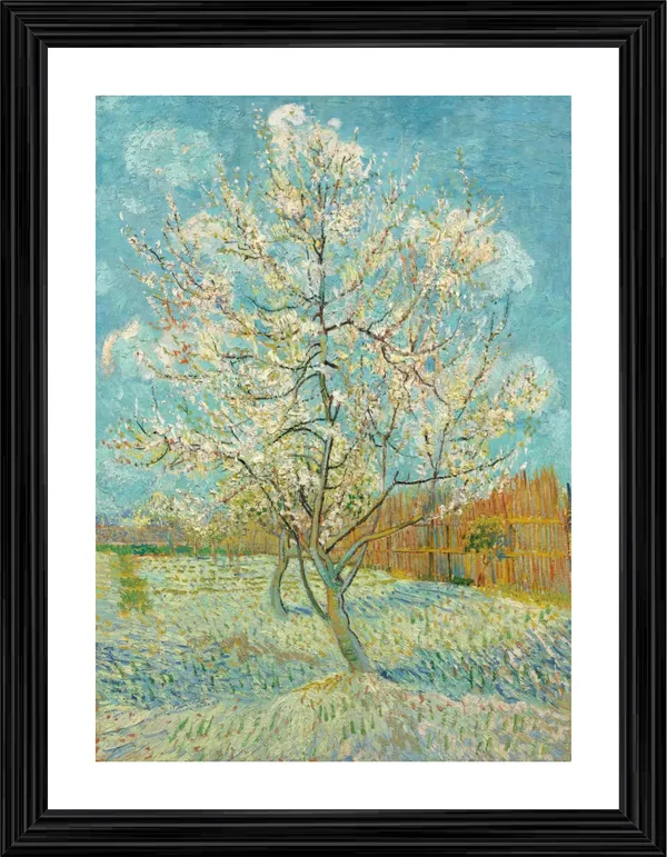 The_Pink_Peach_Tree_1888,_A_Painting_by_Van_Gogh,_Framed,_Wall_Decor,_Multicolor