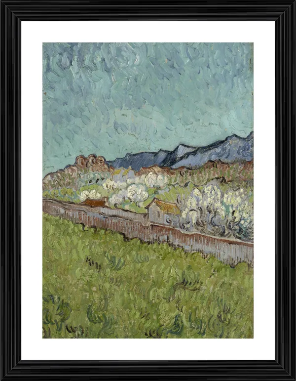 View_of_the_Alpilles_1890,_A_Painting_by_Van_Gogh,_Framed,_Wall_Decor,_Multicolor
