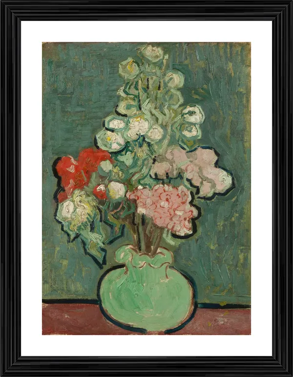 Vase_of_Flowers_1890,_A_Painting_by_Van_Gogh,_Framed,_Wall_Decor,_Multicolor