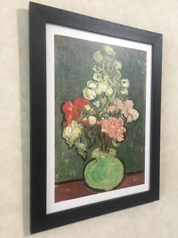 Vase_of_Flowers_1890,_A_Painting_by_Van_Gogh,_Framed,_Wall_Decor,_Multicolor
