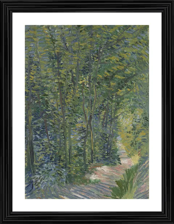 Path_in_the_Woods_1887,_A_Painting_by_Van_Gogh,_Framed,_Wall_Decor,_Multicolor